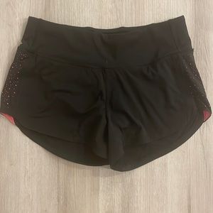Black and pink Lululemon shorts